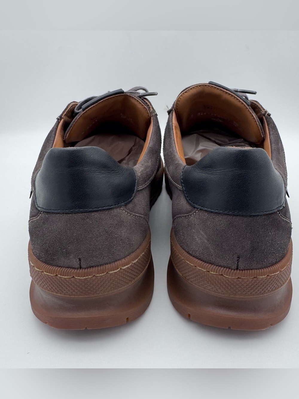 Mephisto Jumper Gray Suede Sneakers Men Size 10.5 Lace Up Comfort Shoes EUC - Picture 5 of 12